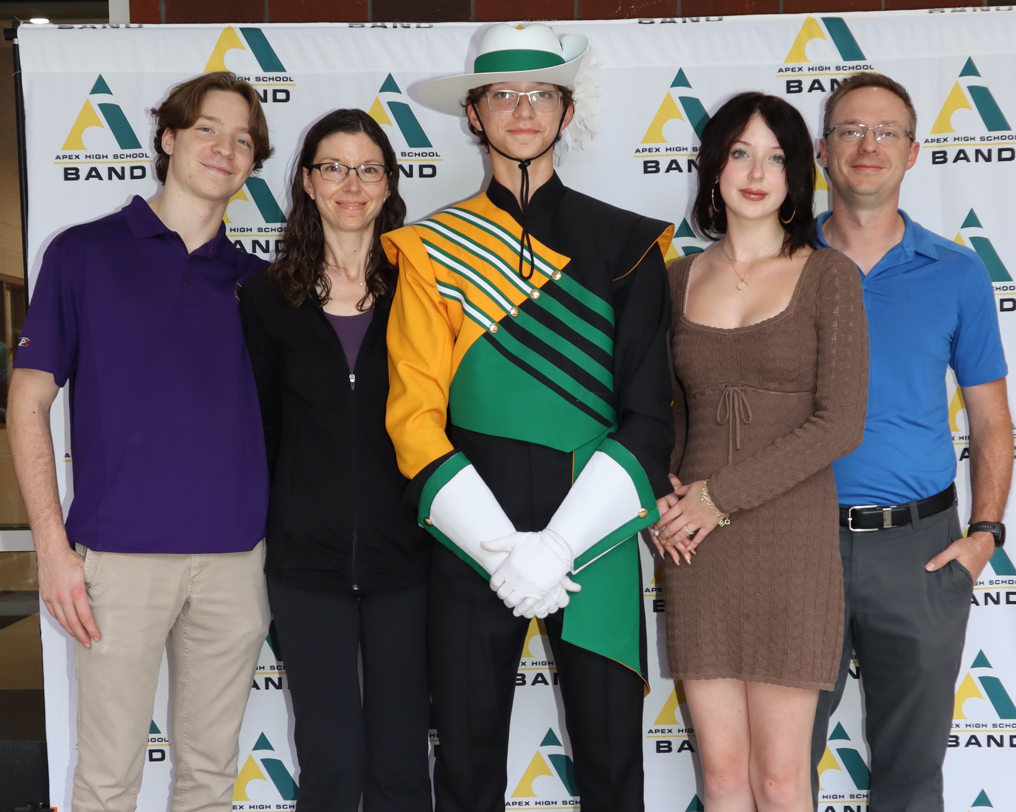 Troy and family at Apex High